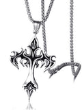Vintage Gothic Cross Pendant Necklace