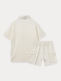 Leisure Texture 2-Piece Shirt Set Sets coofandy 