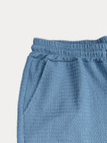 Casual Water Ripple Textured Shirt Set Sets coofandy 