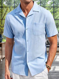Simple Breathable Beach Shirt Shirts coofandy 