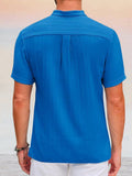 Leisure Simple Stripe Henley Shirt Shirts coofandy 