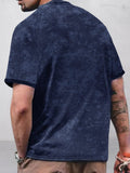 Vintage Tie Dye Printed T-shirt T-shirt coofandy 