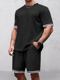 Simple 2-Piece Tracksuit Set Sets coofandy Black S 