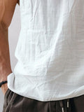 Essential 100% Cotton Hooded Tank Top Tank Tops coofandy 