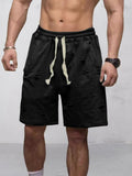 Active Comfort Ripped Shorts Shorts coofandy Black S 