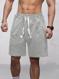Active Comfort Ripped Shorts Shorts coofandy Light Grey S 