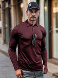 Premium Soft Stretch Polo Shirt Shirts & Polos coofandy Wine Red S 