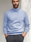 Versatile Warm Sweater Undershirt Sweater coofandy Clear Blue S 