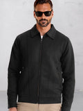 Vintage Comfort Suede Jacket Jackets coofandy Black S 