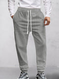 Urban Utility Jacquard Pants Pants coofandy Light Grey S 
