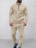 Modern Jacquard Activewear Set Sets coofandy 