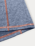 Comfy Versatile Contrast Stitching Shirt Shirts coofandy 