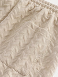 Lässiges, strukturiertes Jacquard-Set