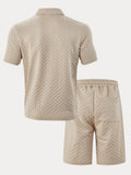 Lässiges, strukturiertes Jacquard-Set