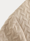 Lässiges, strukturiertes Jacquard-Set