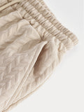 Lässiges, strukturiertes Jacquard-Set