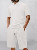 Lässiges, strukturiertes Jacquard-Set