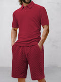 Lässiges, strukturiertes Jacquard-Set