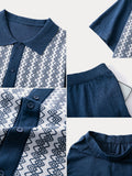 Modern Jacquard Knit 2-Piece Set
