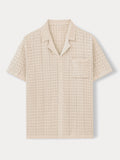 Casual Breathable Textured Knit Shirt