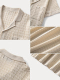 Casual Breathable Textured Knit Shirt