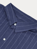 Comfort Cotton Stripe Shirt Shorts Set