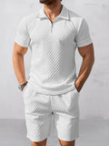 Trendy Textured Polo Shorts Outfit
