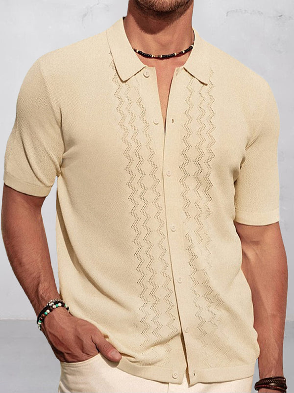 Luxury Business Casual Knit Shirt