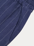 Casual 100% Cotton Stripe Shorts