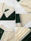 Trendy Openwork Crochet Knit Shirt