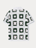 Trendy Openwork Crochet Knit Shirt