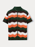 Trendy Openwork Crochet Knit Shirt