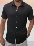 Comfort Jacquard Textured Casual Shirt