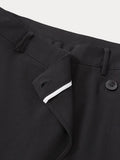 Modern Asymmetric Patchwork Suit Pants