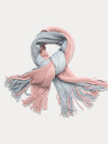 Versatile Two-Tone Warm Scarf