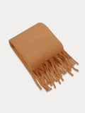 Ultra-Soft Mohair Tassel Scarf