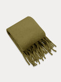 Ultra-Soft Mohair Tassel Scarf