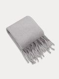 Ultra-Soft Mohair Tassel Scarf