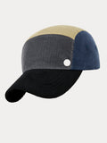 Stylish Contrast Color Corduroy Cap