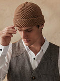 Corduroy Brimless Beanie Cap
