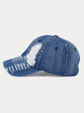 Fashion Destroyed Torn Denim Cap