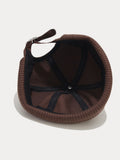 Vintage-Inspired Knit Brimless Beanie Hat