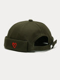 Stylish Heart Embroidery Brimless Hat