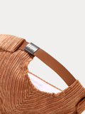 Stylish Fish Embroidery Corduroy Brimless Hat