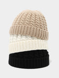 Winter Versatile Cable Knit Beanie Hat