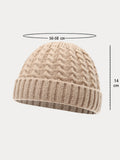 Winter Versatile Cable Knit Beanie Hat