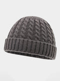 Winter Versatile Cable Knit Beanie Hat