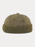 Stylish Knit Distressed Beanie Hat