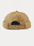 Stylish Knit Distressed Beanie Hat
