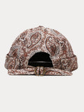 Vintage Paisley Print Brimless Cap